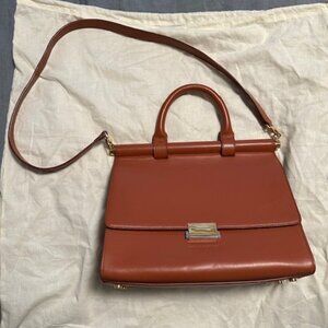 Want Les Essentiels Valencia Leather Satchel in Amber